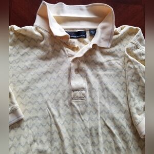 Greg Norman XL Yellow & Gray Polo Golf Shirt